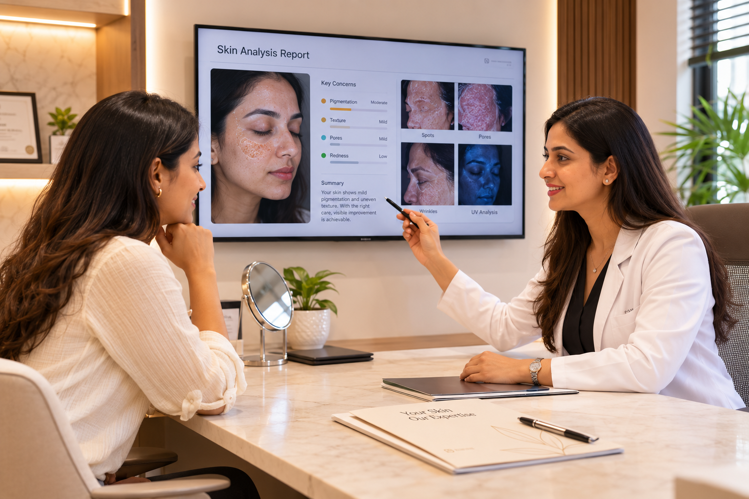 Clinical skin treatment at Bare & Beyond Aesthetics